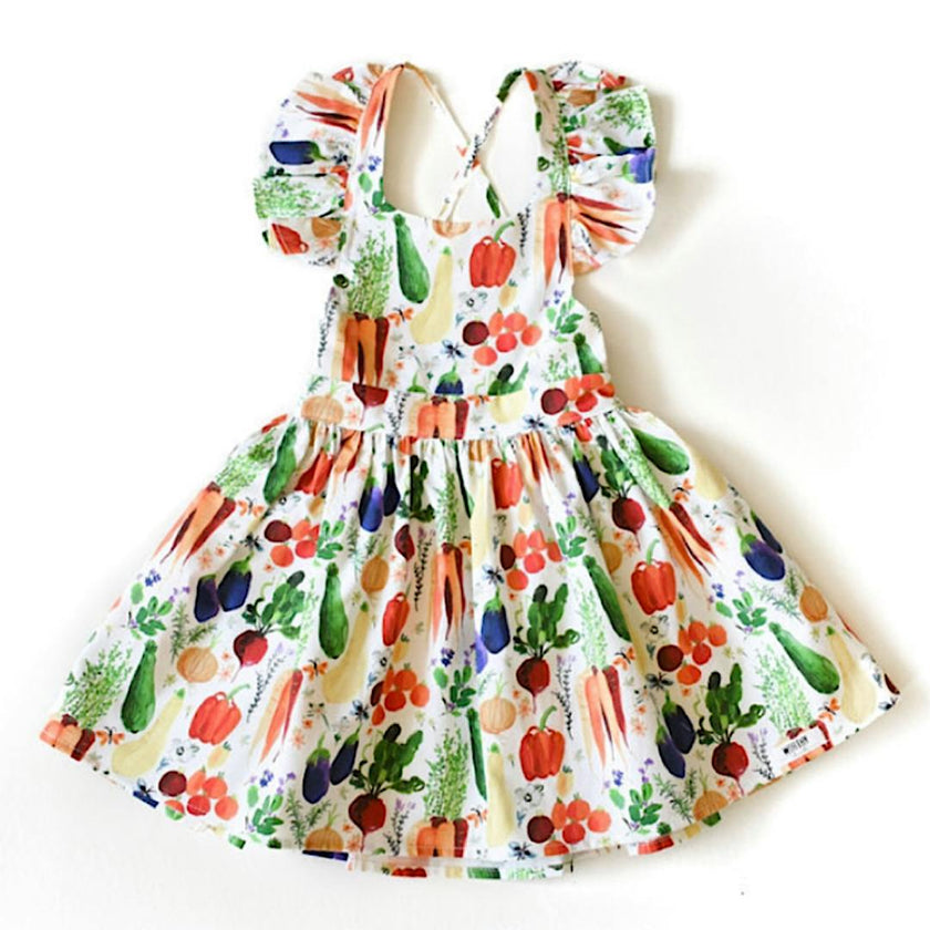 Ruffle Sleeve Dress