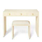 Shagreen Vanity Table and Stool Set