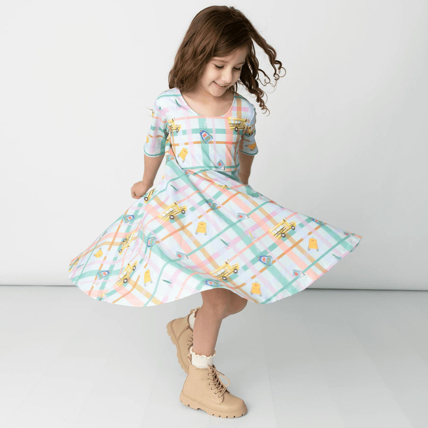 Reese Print Scoop Neck Dress