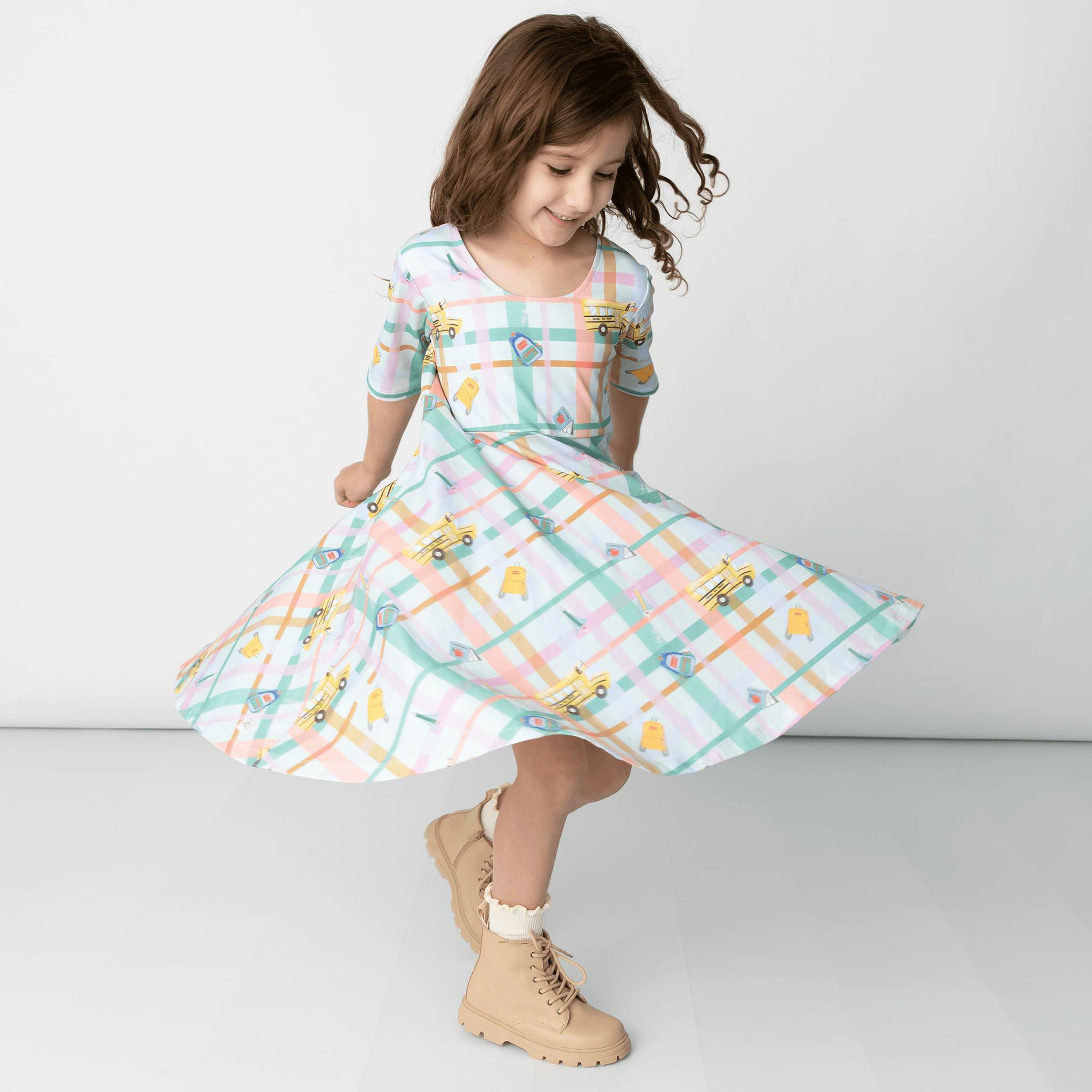 Reese Print Scoop Neck Dress