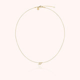Initial Necklace, 14k Yellow Gold Filled