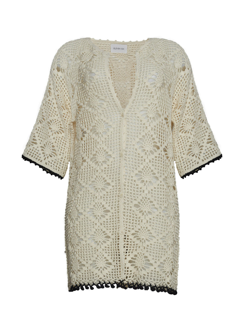 VIOLET CROCHET COVER UP | IVORY