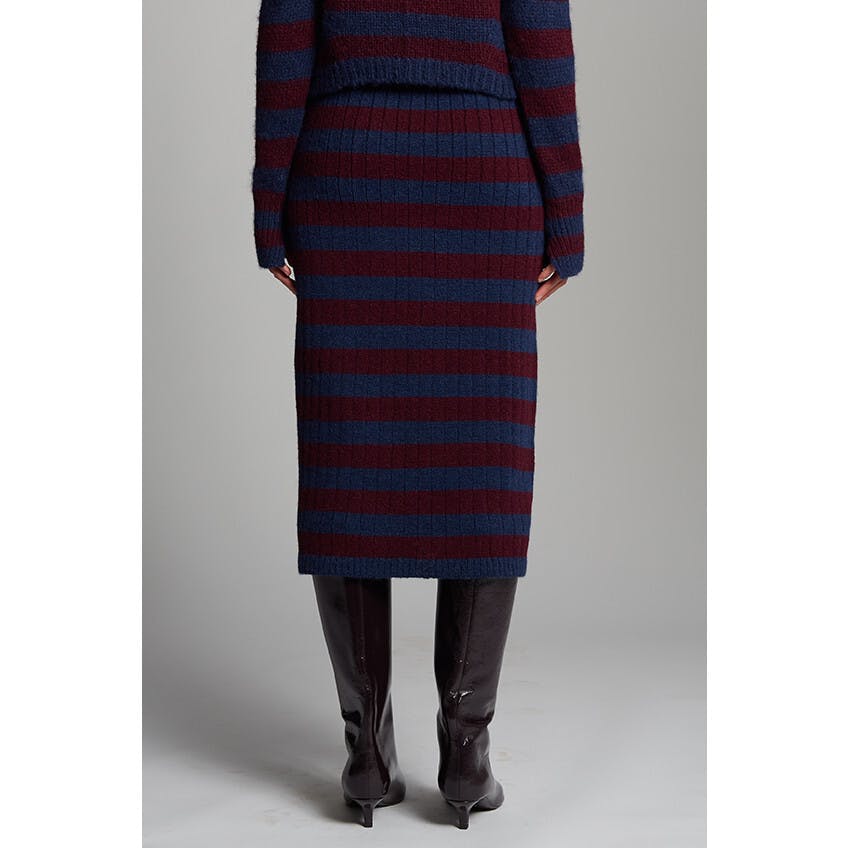 Pia Stripe Tube Skirt