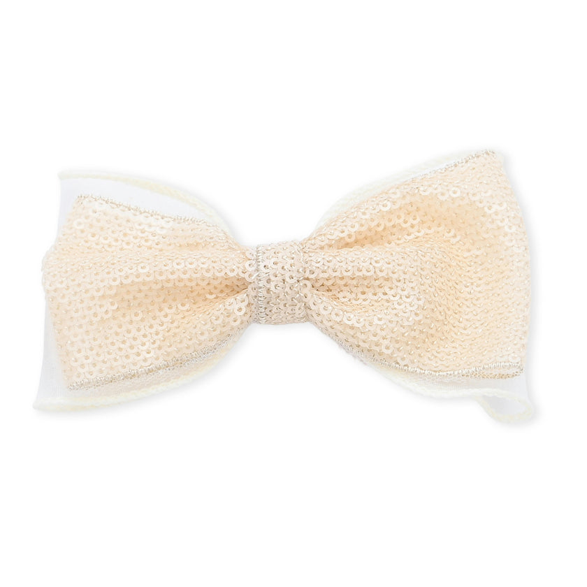 Multicolor Sequin Bow Clip Set