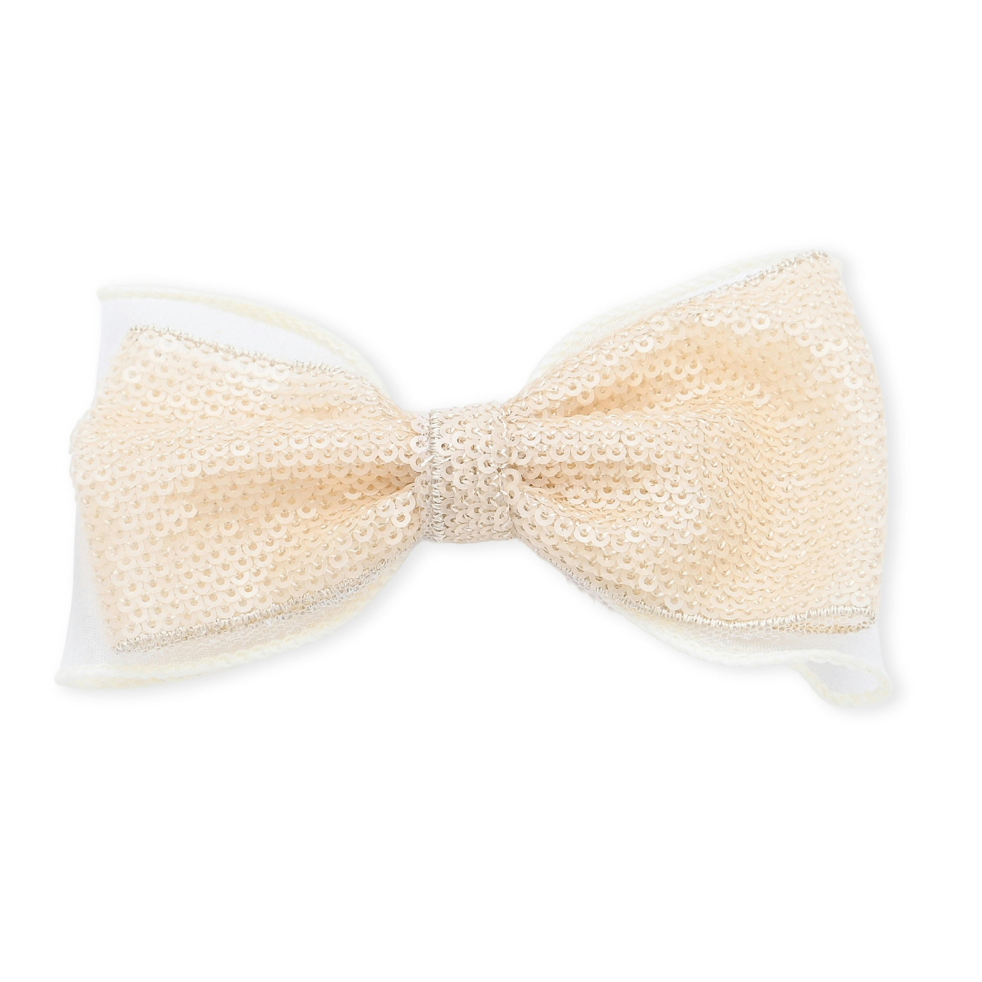 Multicolor Sequin Bow Clip Set