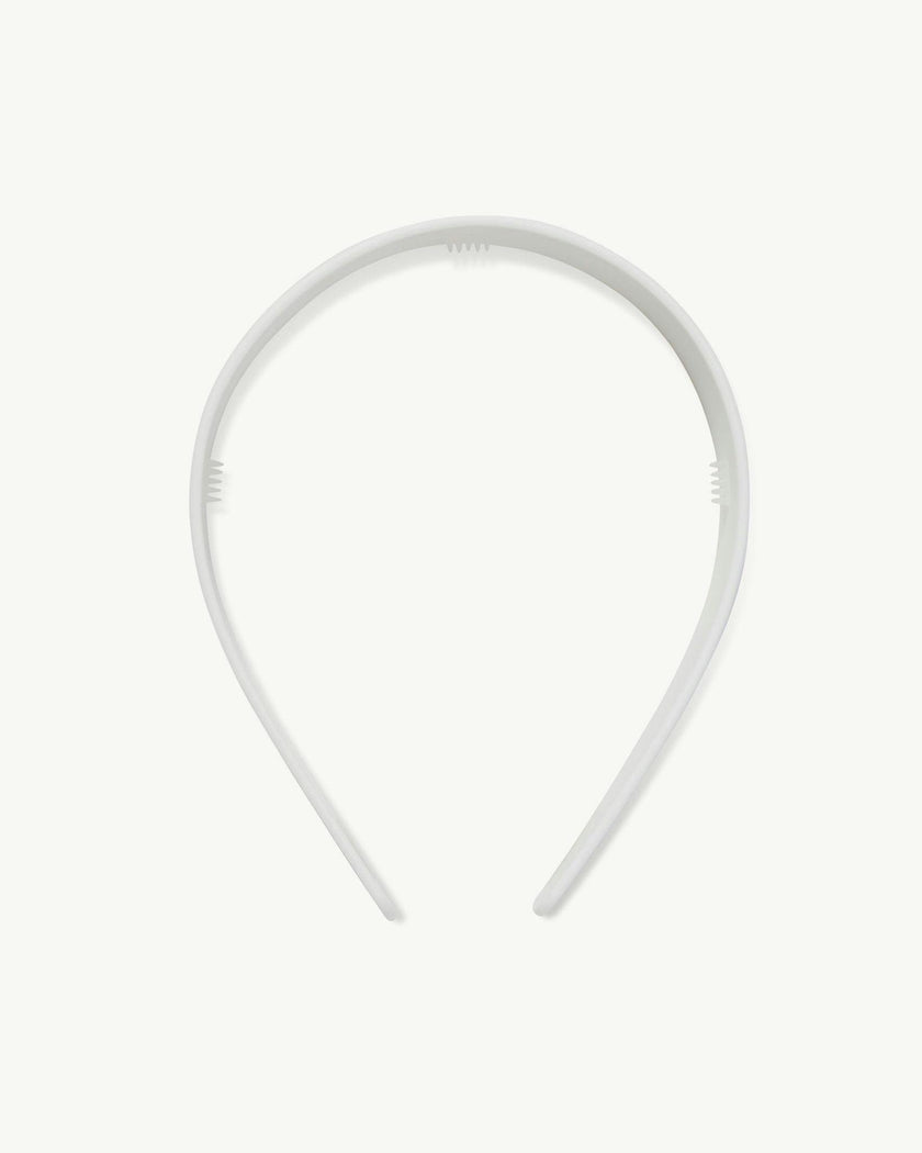 Wide Headband in White Matte