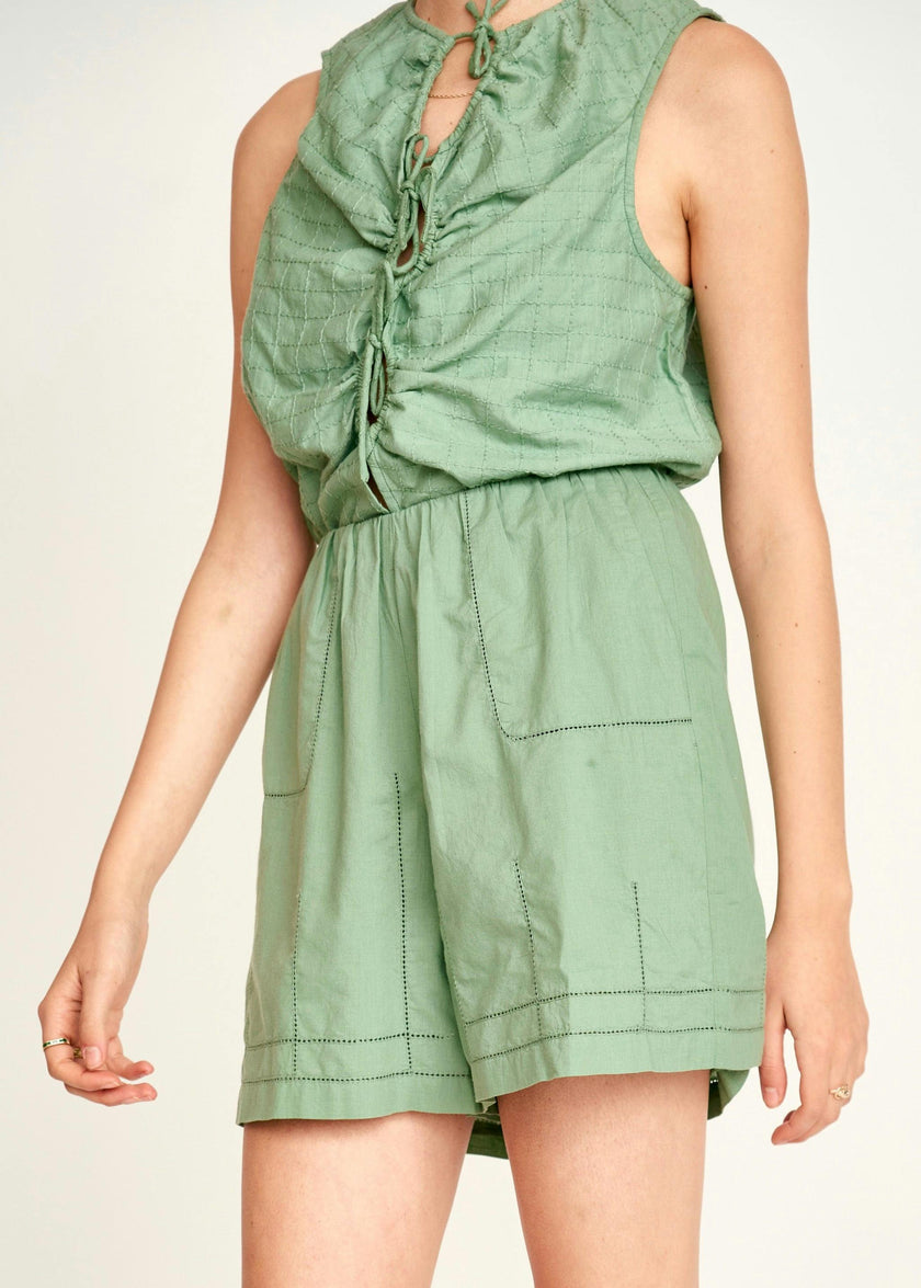 Woodstock Long Line Short in Mint