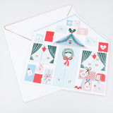 Santa'S Cabin Sticker Advent Calendar