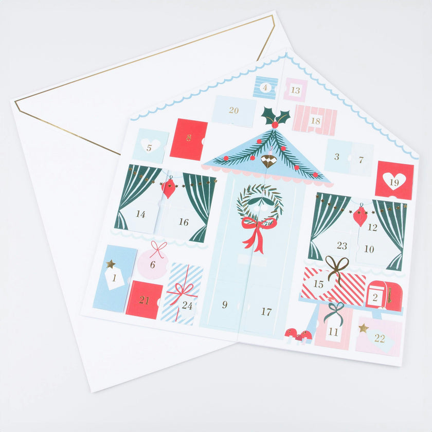 Santa'S Cabin Sticker Advent Calendar