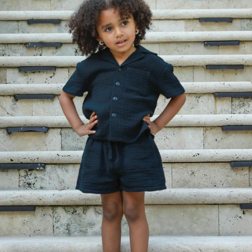 Organic Cotton Waffle Short
