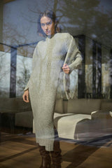 LORA SWEATER DRESS | PALE GREY