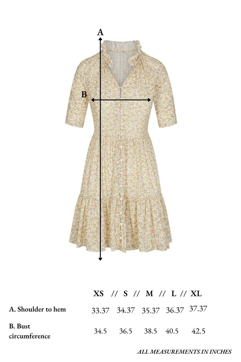 Ella Dress in Honey Blooms