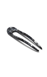 French Hair Pin in Obsidian
