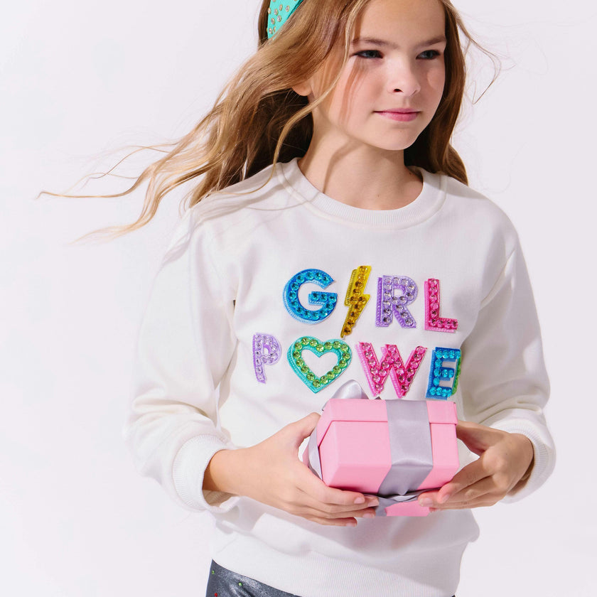 Crystal Girl Power Sweatshirt
