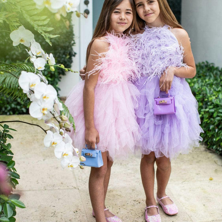 Lavender Haze Feather Dress