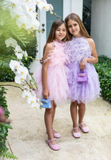 Lavender Haze Feather Dress