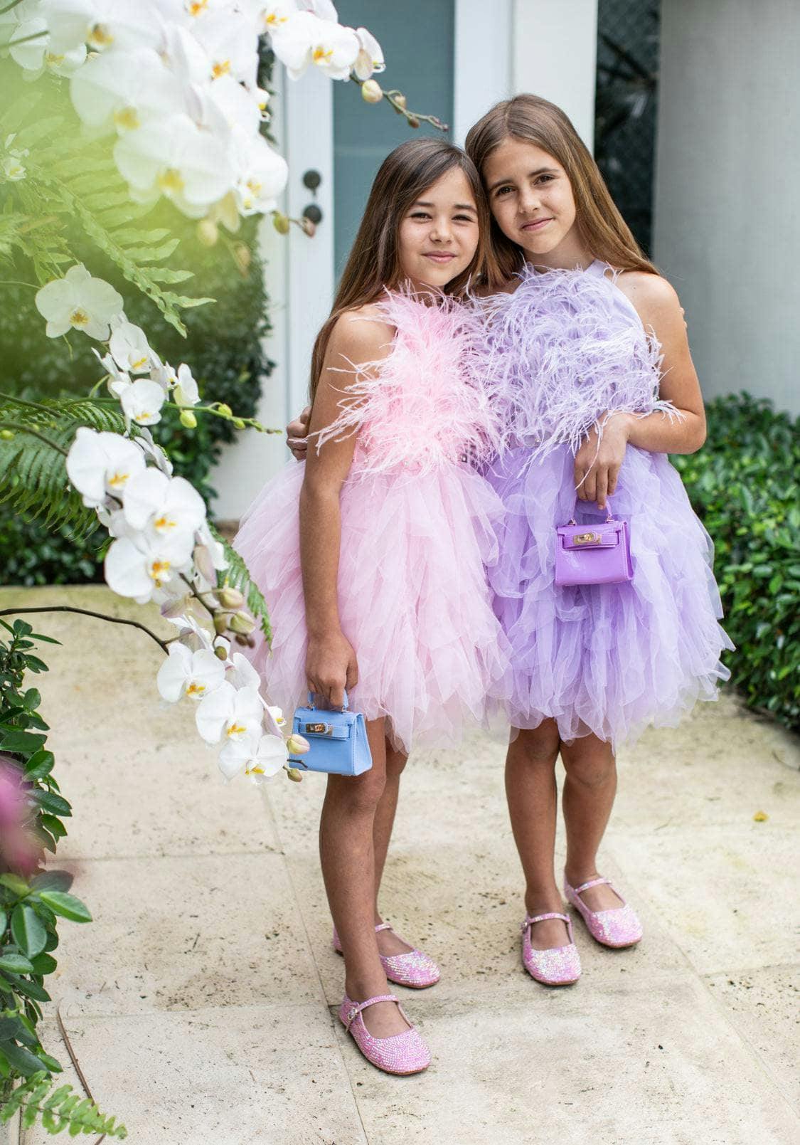 Lavender Haze Feather Dress