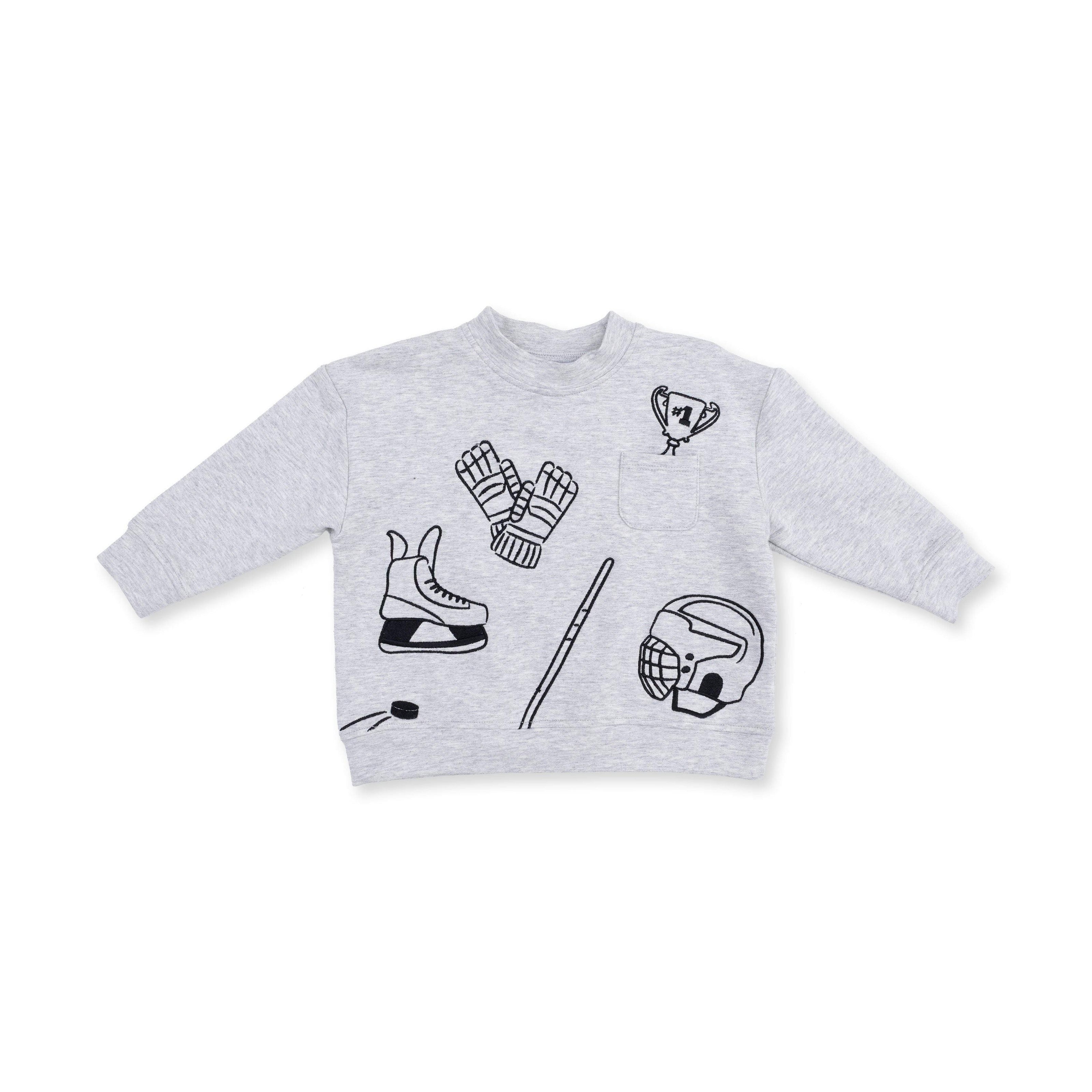 Hockey - Drop Sleeve Sweatshirt