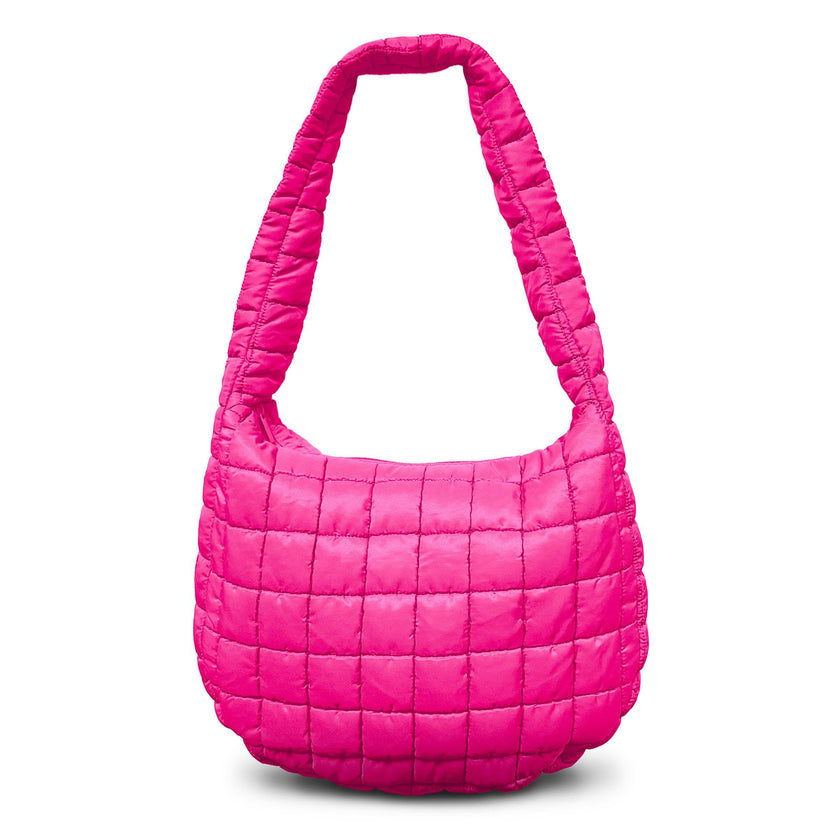 Cloud 9 Puffer Crossbody Bag - Hot Pink