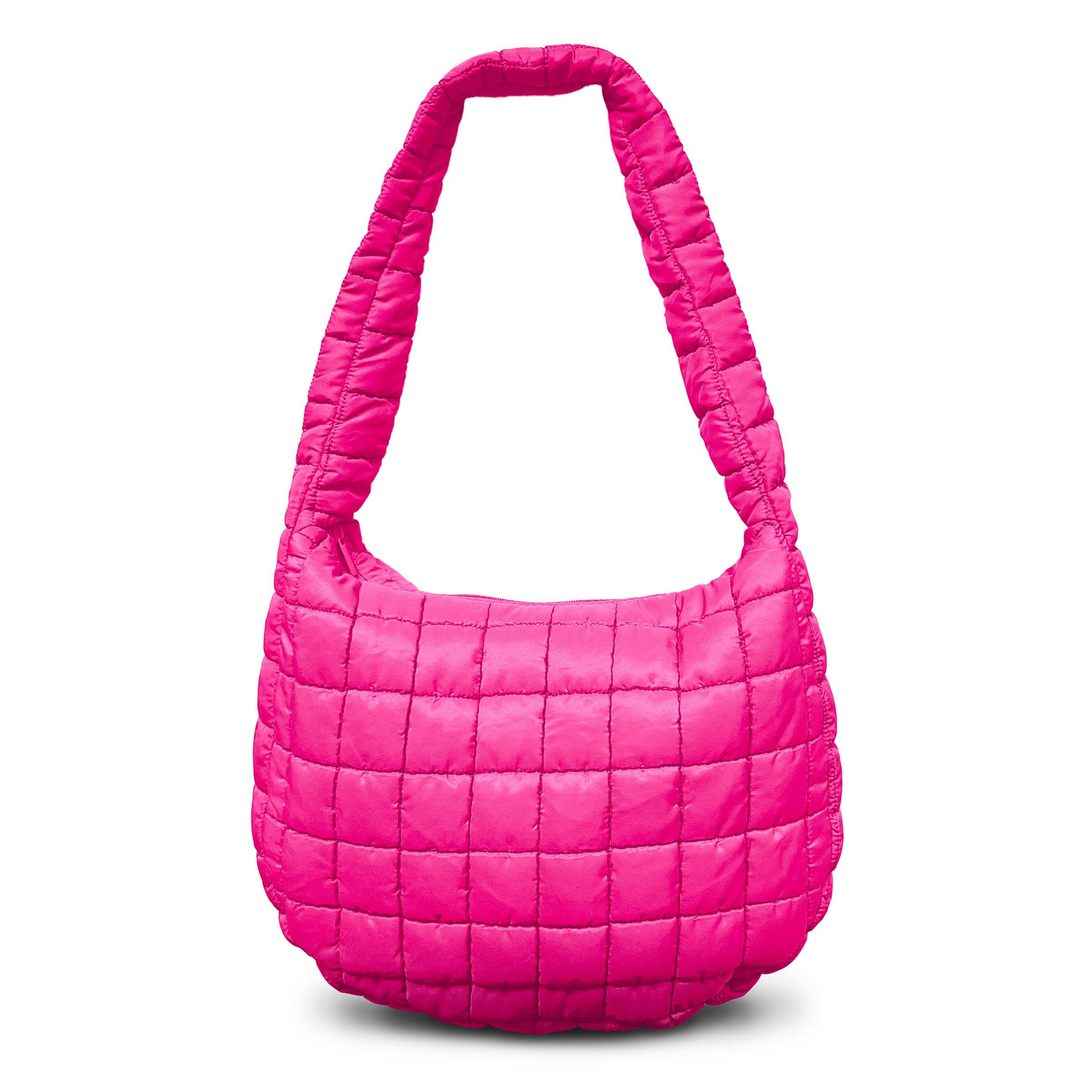 Cloud 9 Puffer Crossbody Bag - Hot Pink