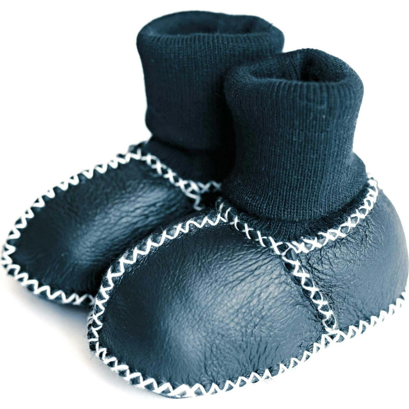 cozy booties | navy