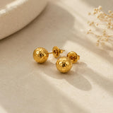 Golf Ball Stud Earrings