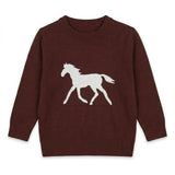 Horse Jacquard Knit & Fleece