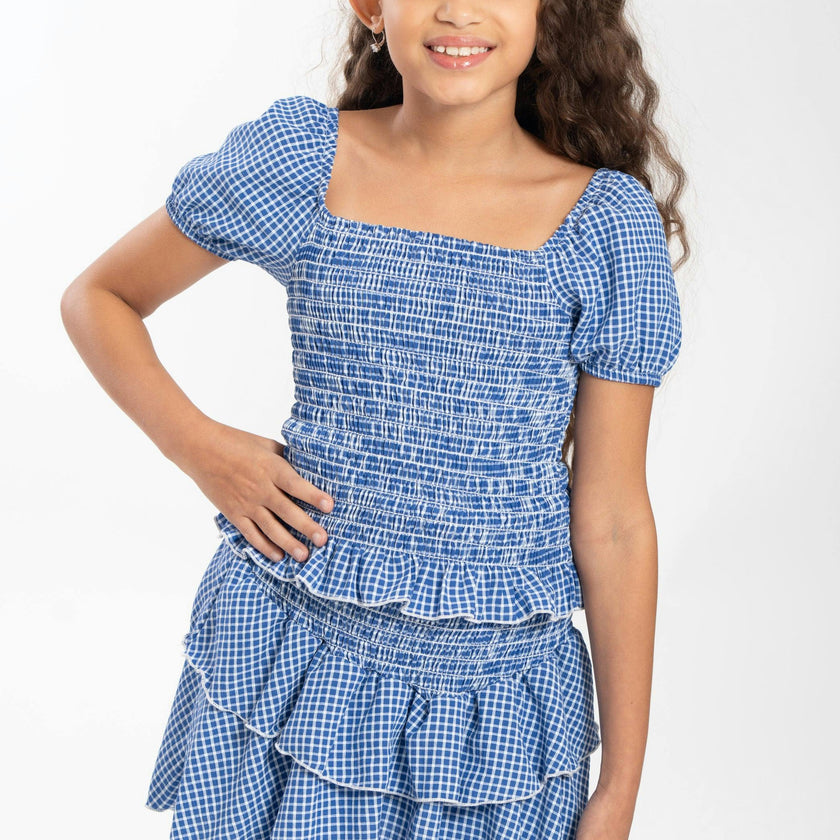 Kids Amber Smocked Ruffle 2 Pc Set
