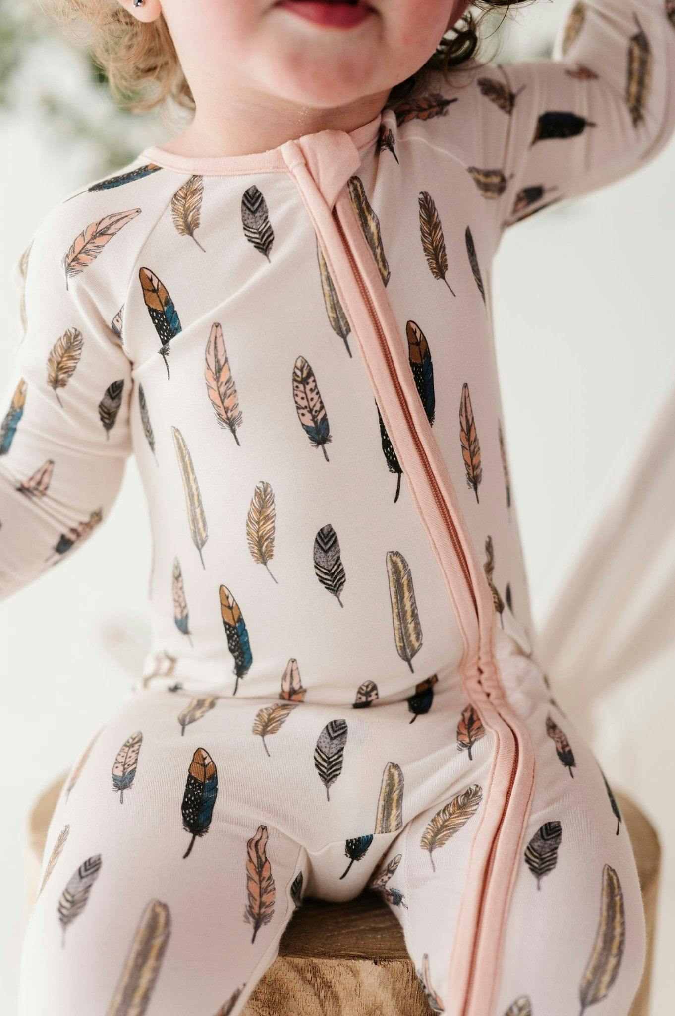 Long Sleeve Zip Romper Hair Bow