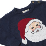 Baby Boys Oliver Sweater - Navy Santa