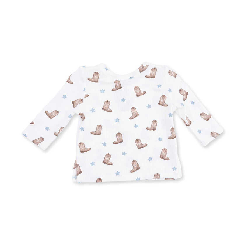 Mini Cowboy Boots - Long Sleeve Henley Play Set