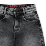 Black Lave-Denim Shorts