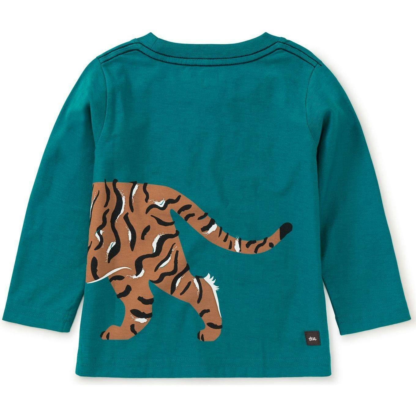 Prowl Double Sided Crew Neck Long Sleeve T-Shirt, Green