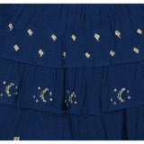 Serena Girls Tassel Dress Galaxy Embroidery, Blue