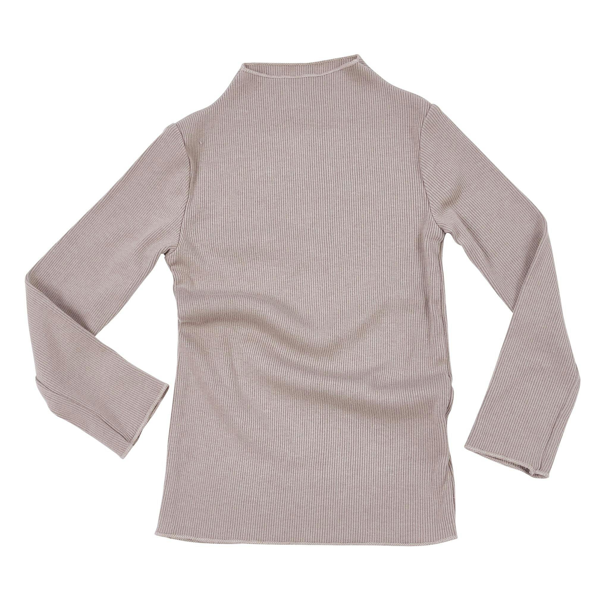 Rib Mock Neck Long Sleeve Top