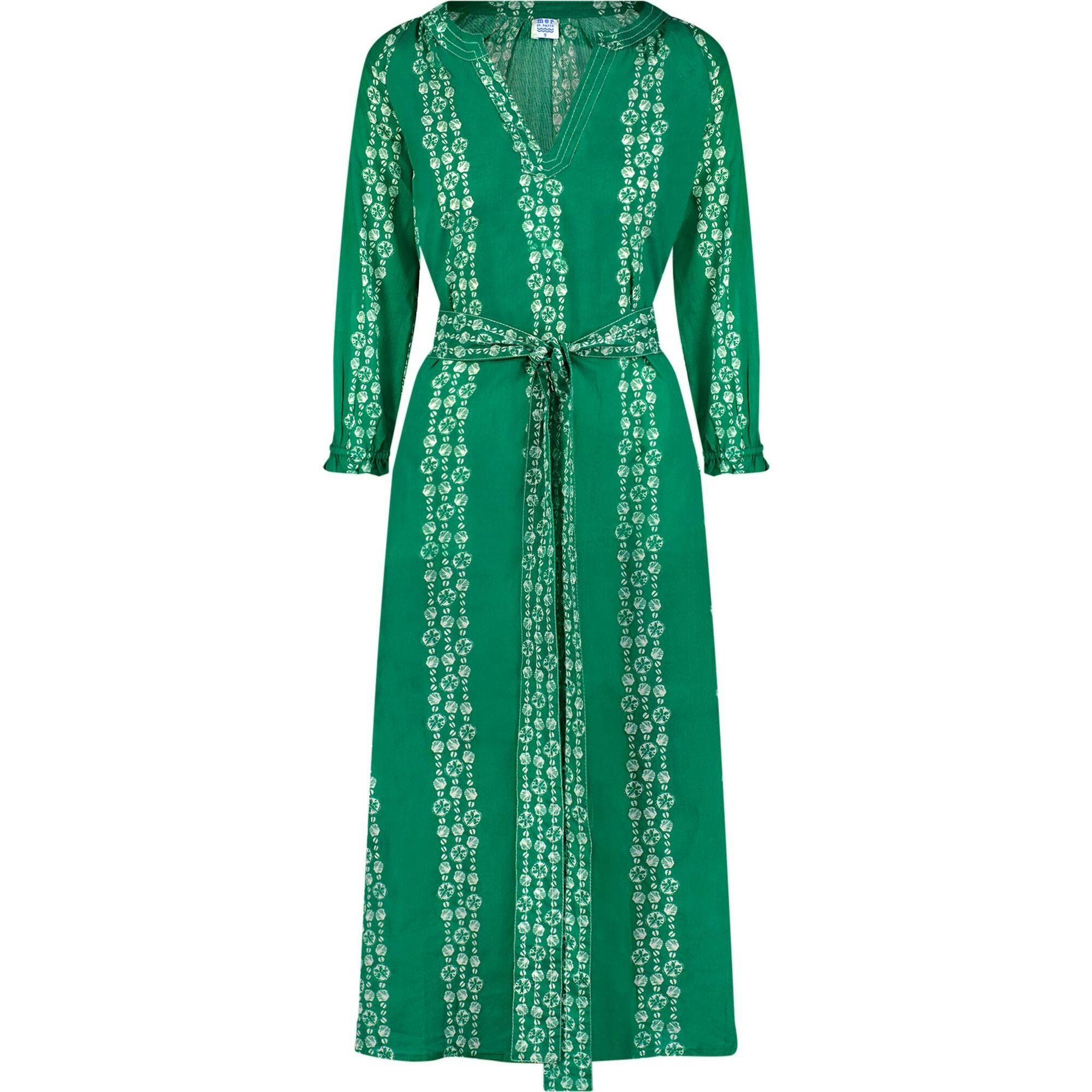Anouk Women's Kaftan Jungle Seashells, Green