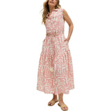 Holly Tiered Warhol Print Maxi Dress