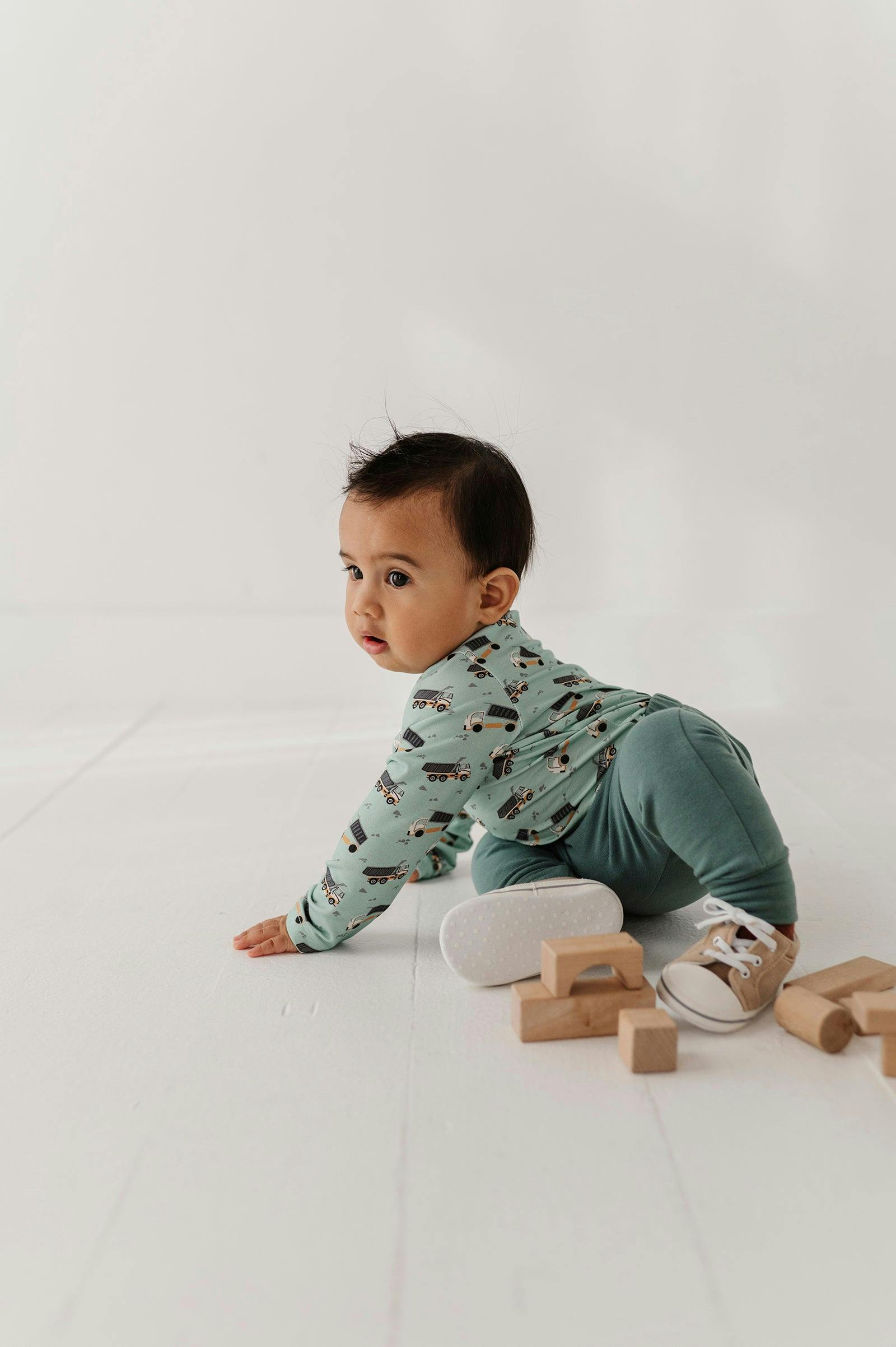 Baby Boy Pocket Pants in Atlantic
