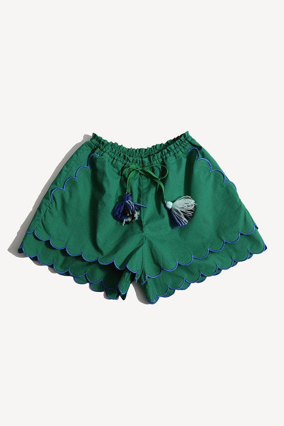 LAUREL SCALLOPED SUMMER SHORTS