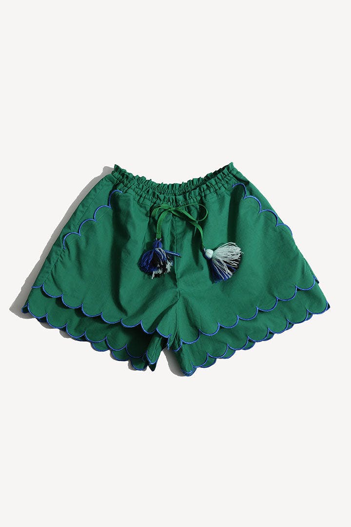 LAUREL SCALLOPED SUMMER SHORTS