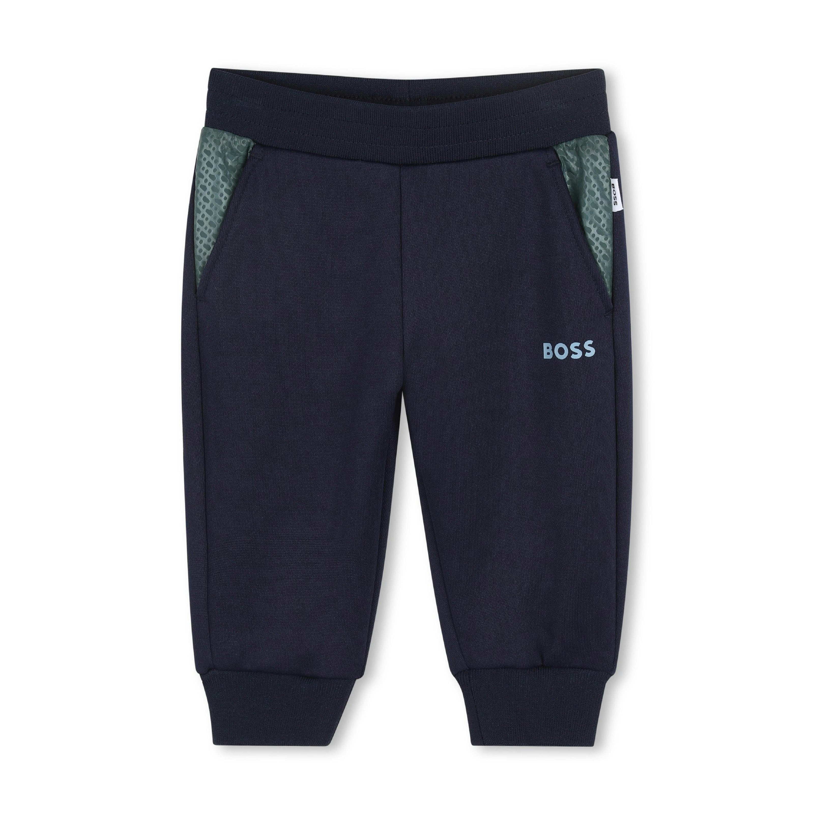 Dark Navy & Green Panel Tracksuit