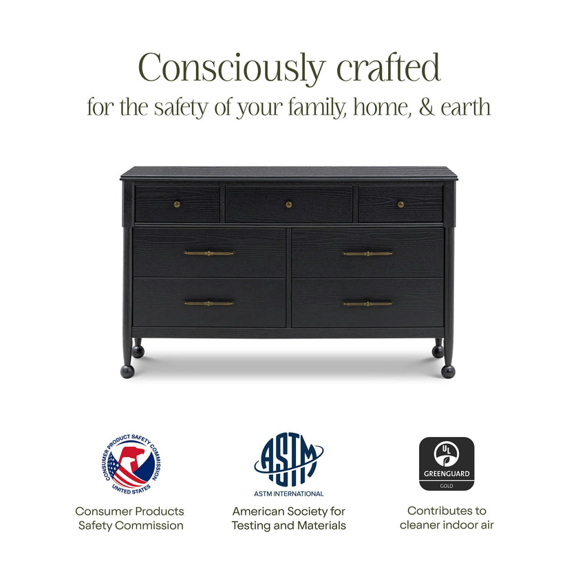 Namesake Alouette 7-Drawer Wide Assembled Dresser (56")