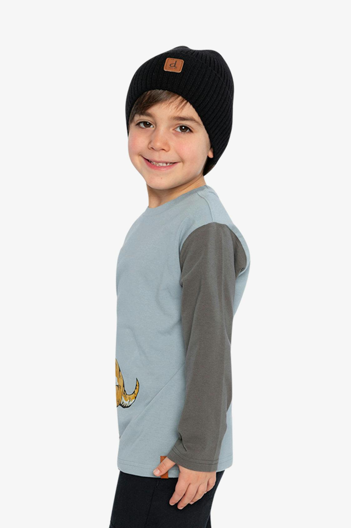 Long Sleeve Organic Cotton T-Shirt Sky Blue