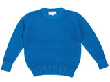 Moss Stitch Jumper | Cobalt Blue