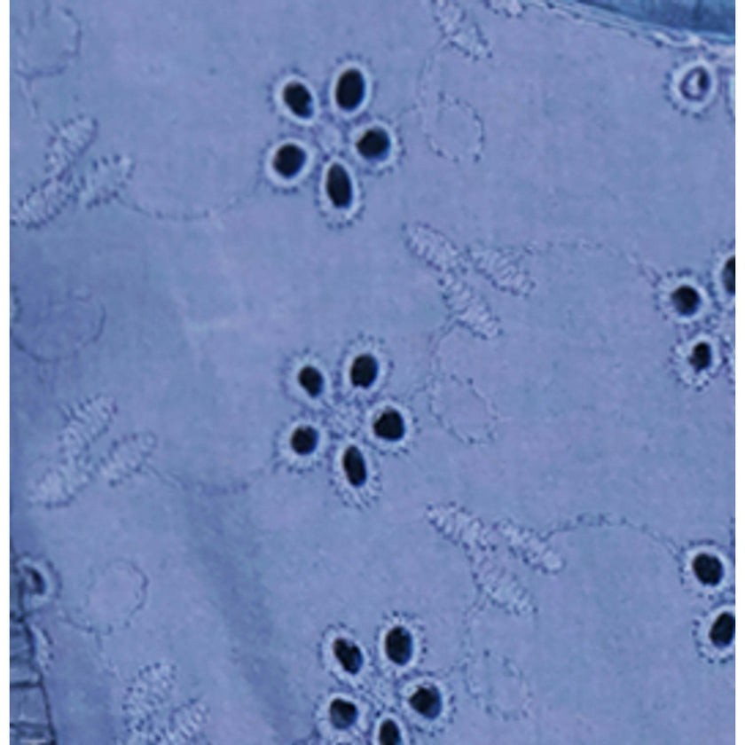 Giselle Womens Maxi Dress Ocean Blue Eyelet, Ocean Blue Eyelet