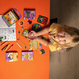Carry-Along! Coloring Book and Crayon Set - Happy Haunts - Set of 9 Crayons