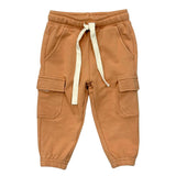Boys Cargo Pants in Chai