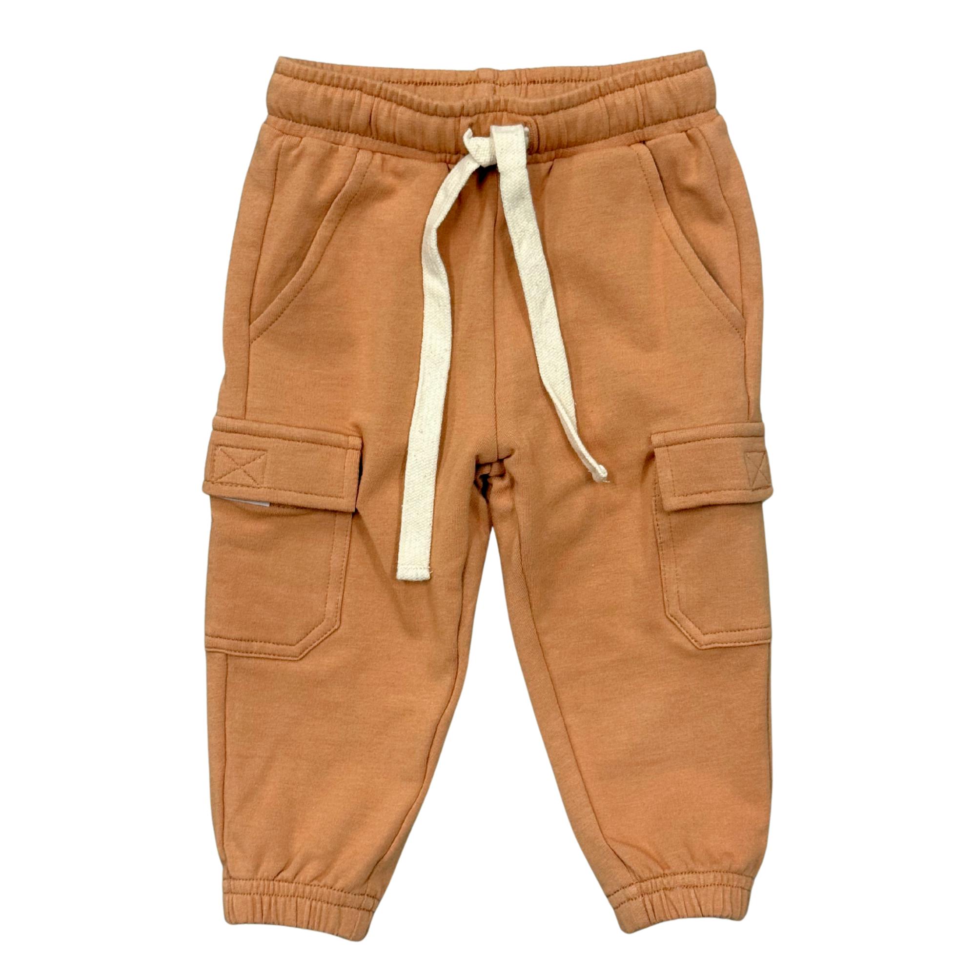 Boys Cargo Pants in Chai