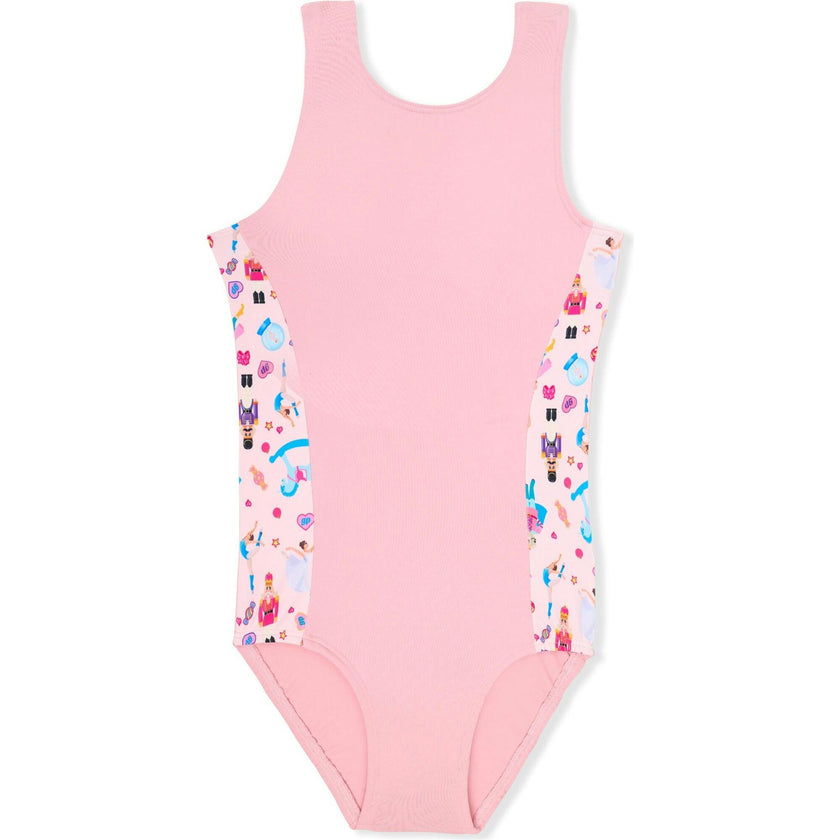 Ballet Pink Leotard With Nutcracker Sides, Pink