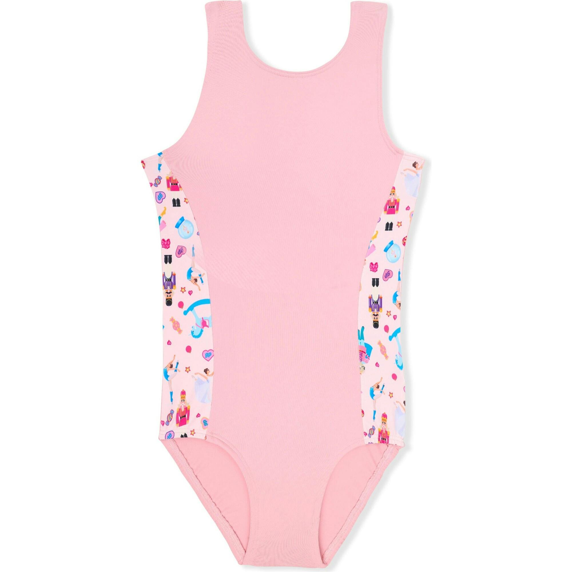 Ballet Pink Leotard With Nutcracker Sides, Pink